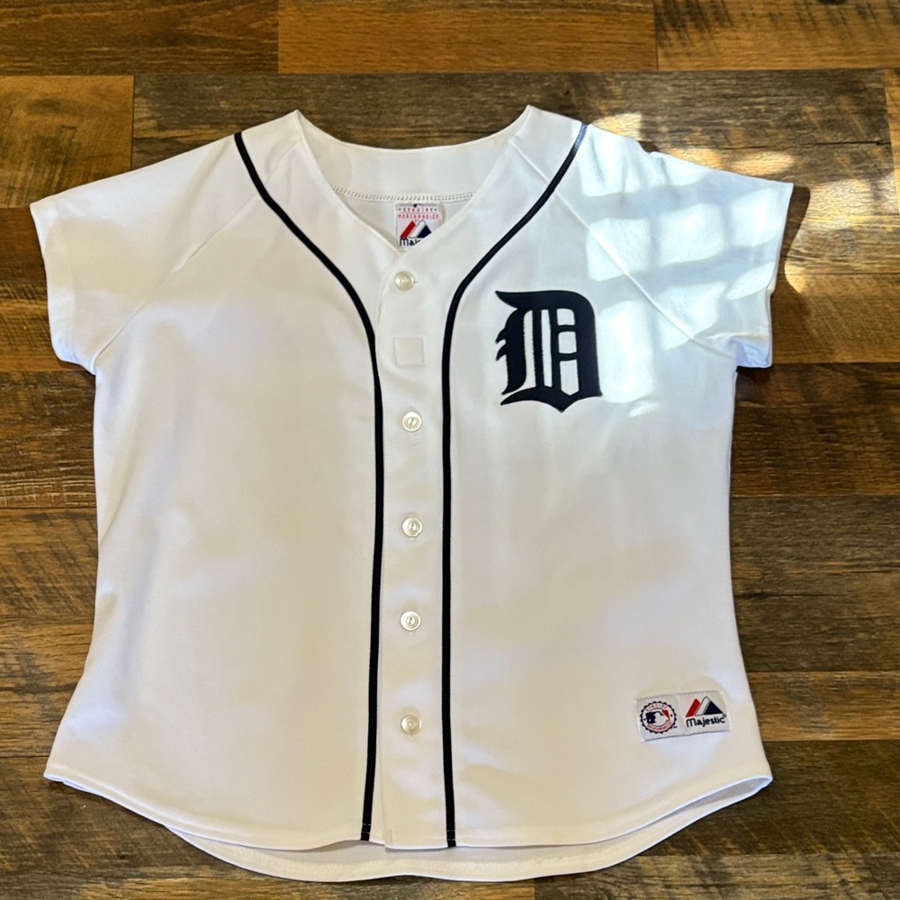 Authentic Vintage Majestic MLB Detroit Tigers‎ Blank Baseball Jersey